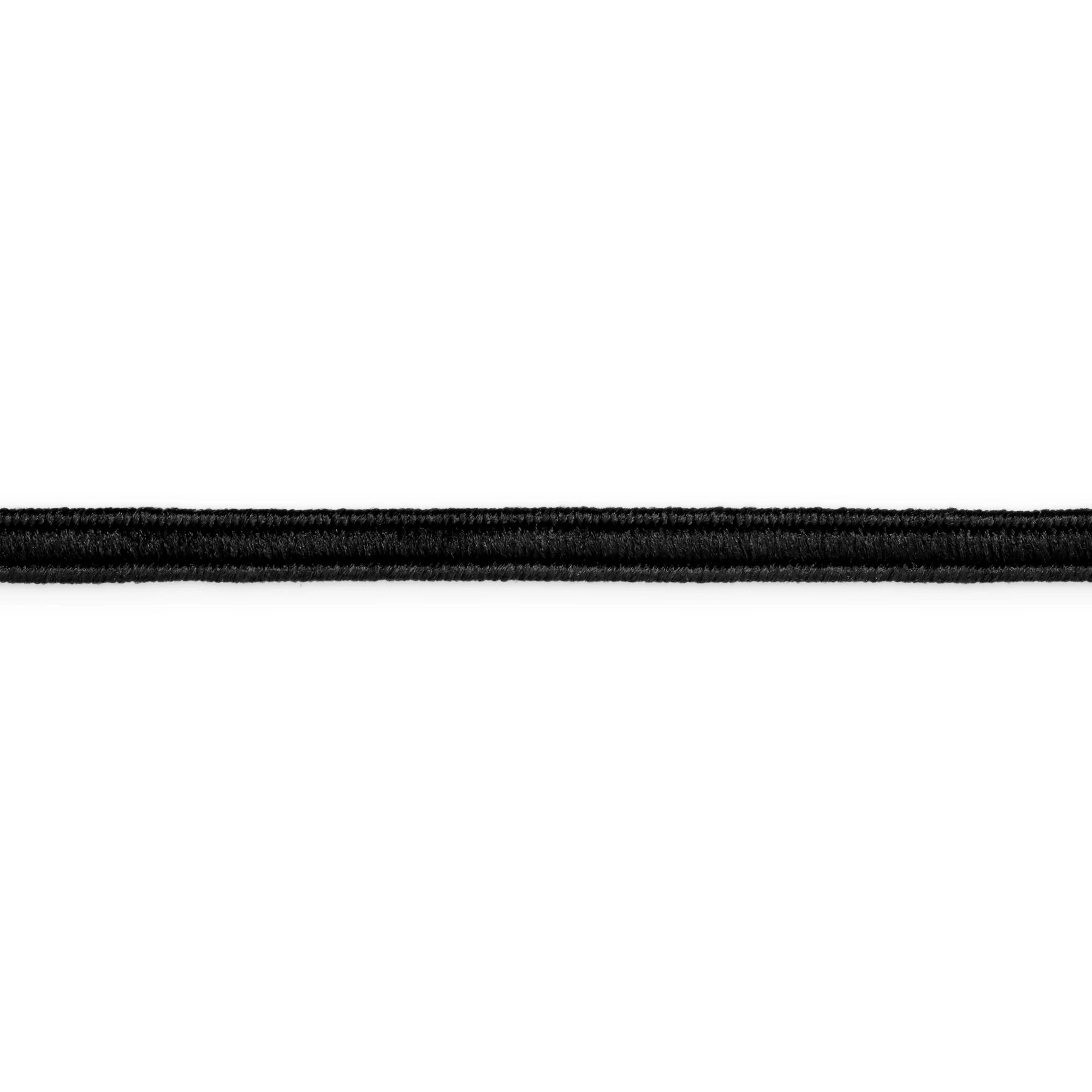 Oval Cord Elastic, Black, 2-1/2 yd - Image 3
