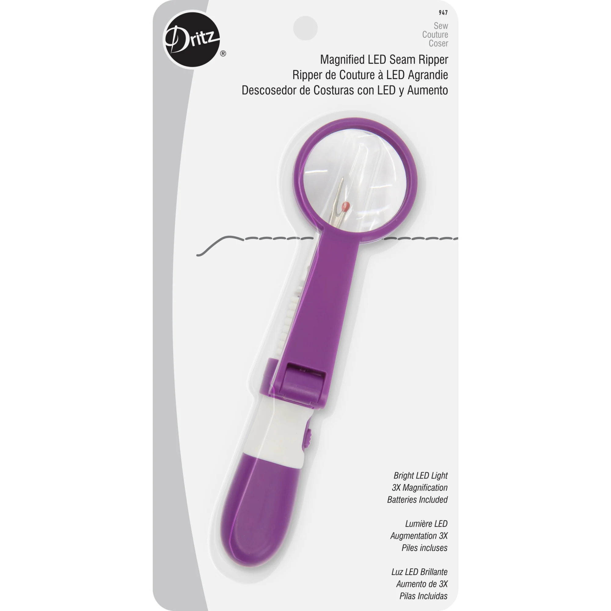 Magnified LED Seam Ripper
