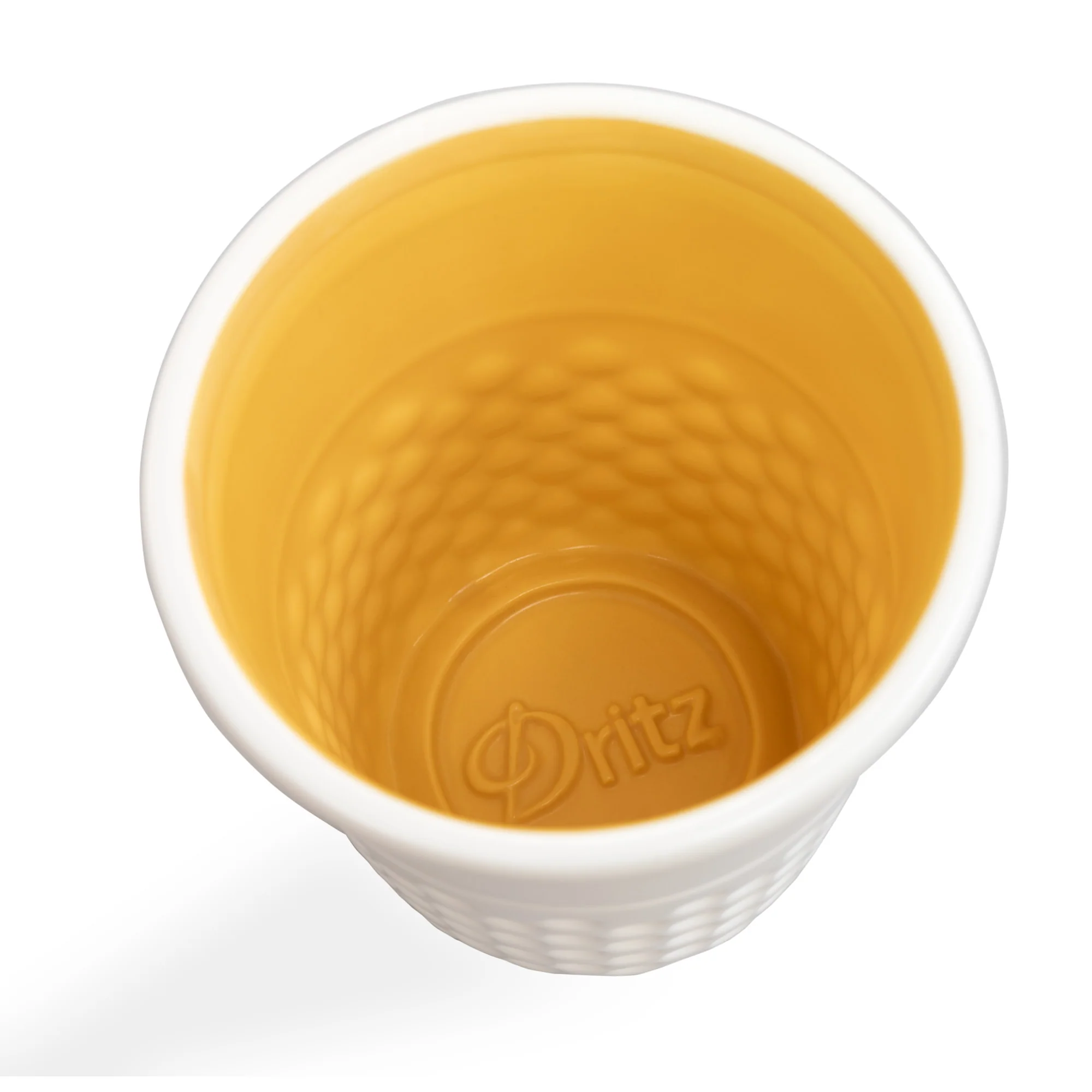 Novelty Ceramic Thimble Container, Yellow - Image 3