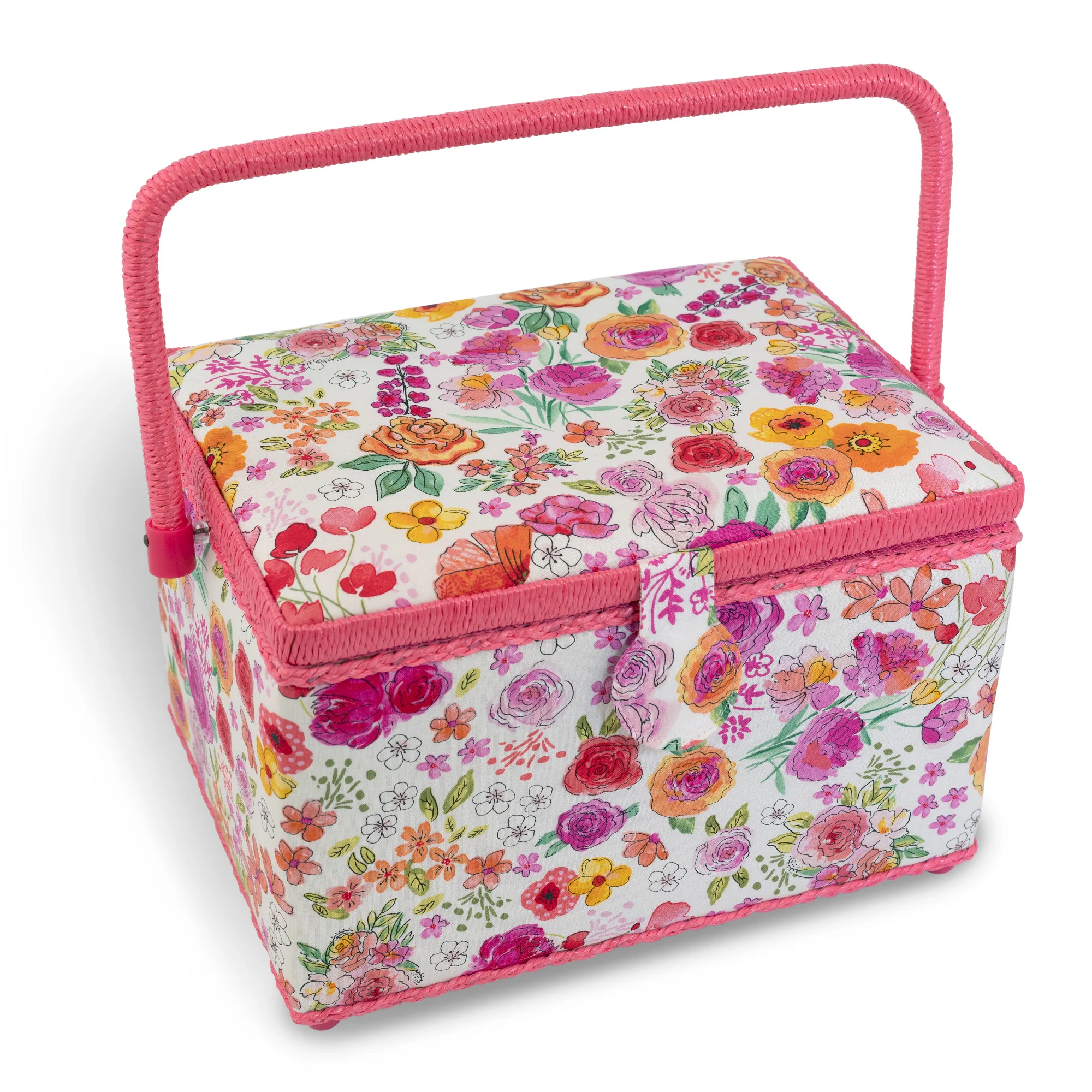 Sewing Basket Kit, Pink & Orange, Large - Image 3